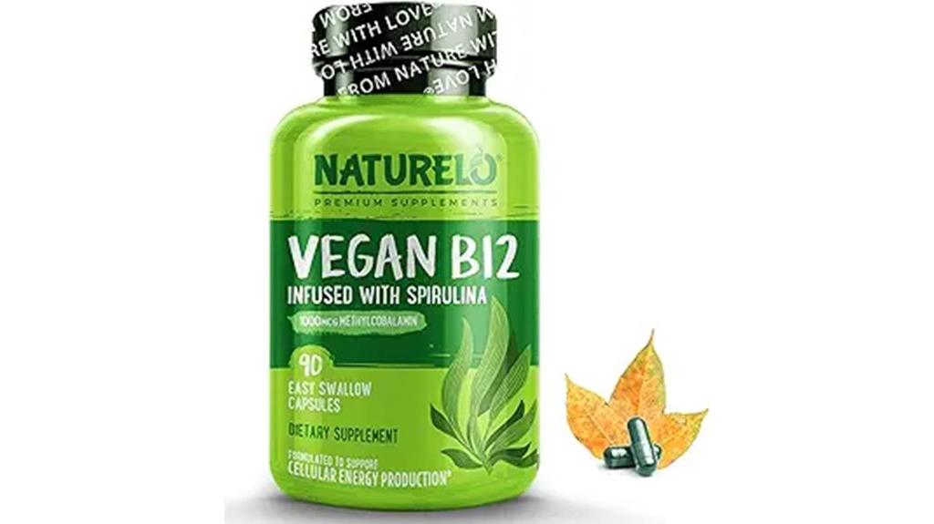 vegan b12 with organic spirulina