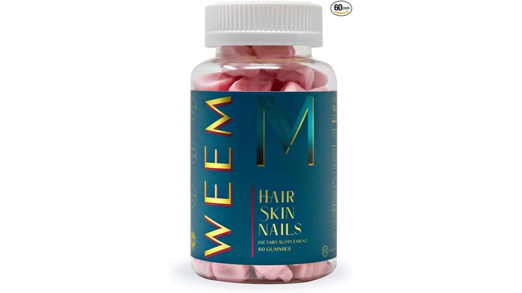 vegan hair and skin gummies
