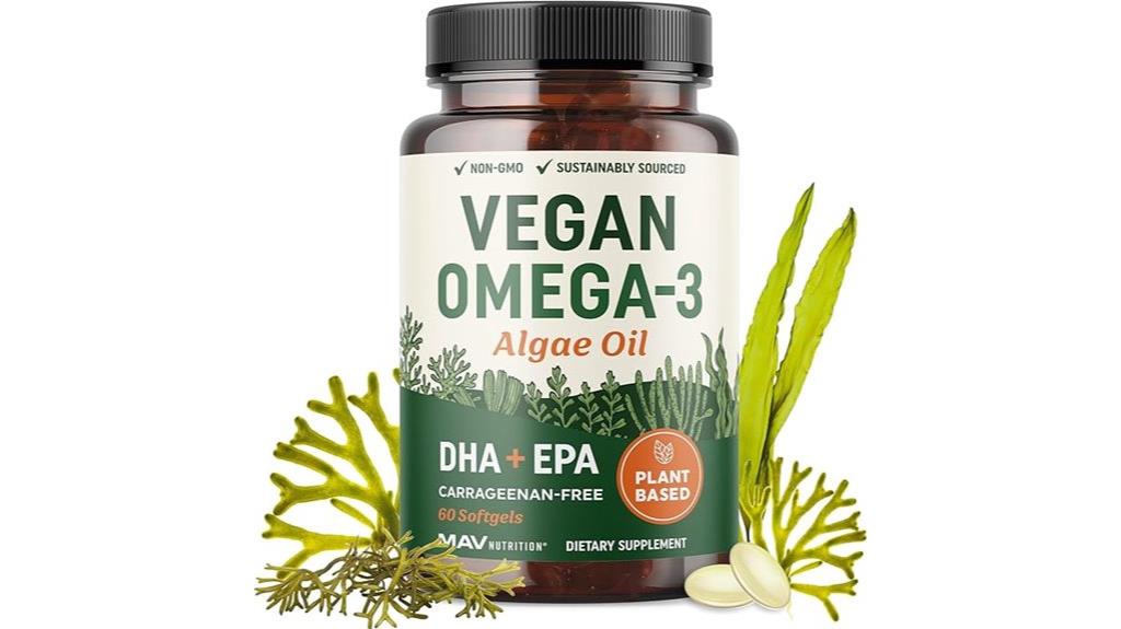 vegan omega 3 algae capsules