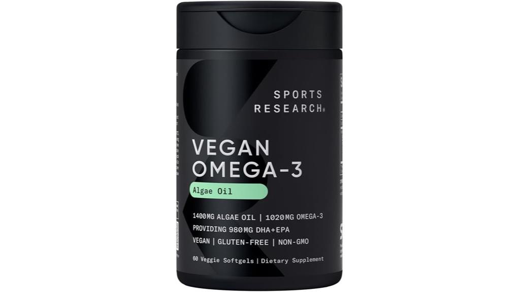vegan omega 3 softgels