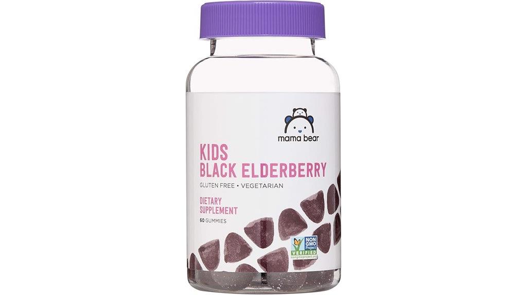 vegetarian elderberry kids gummies