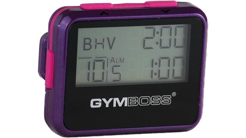 violet pink metallic timer