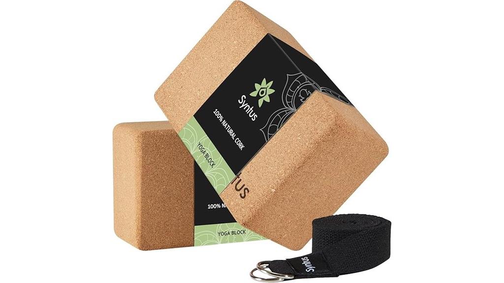 yoga block and strap set
