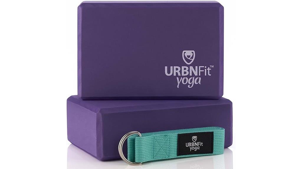 yoga blocks with strap