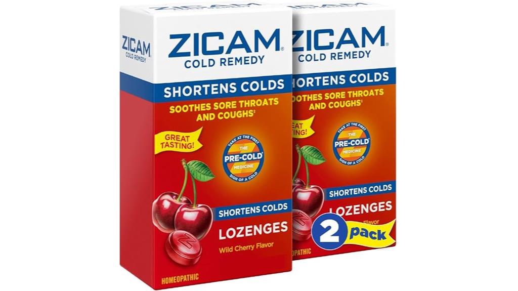 zicam zinc lozenges pack
