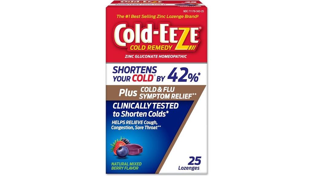 zinc lozenges for cold
