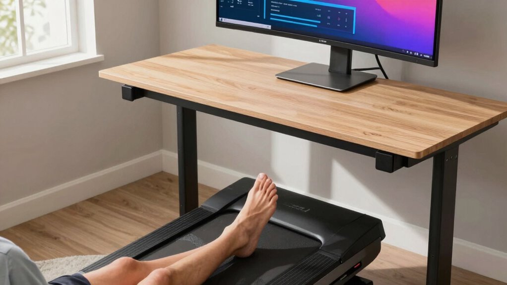 adjust monitor and desk height