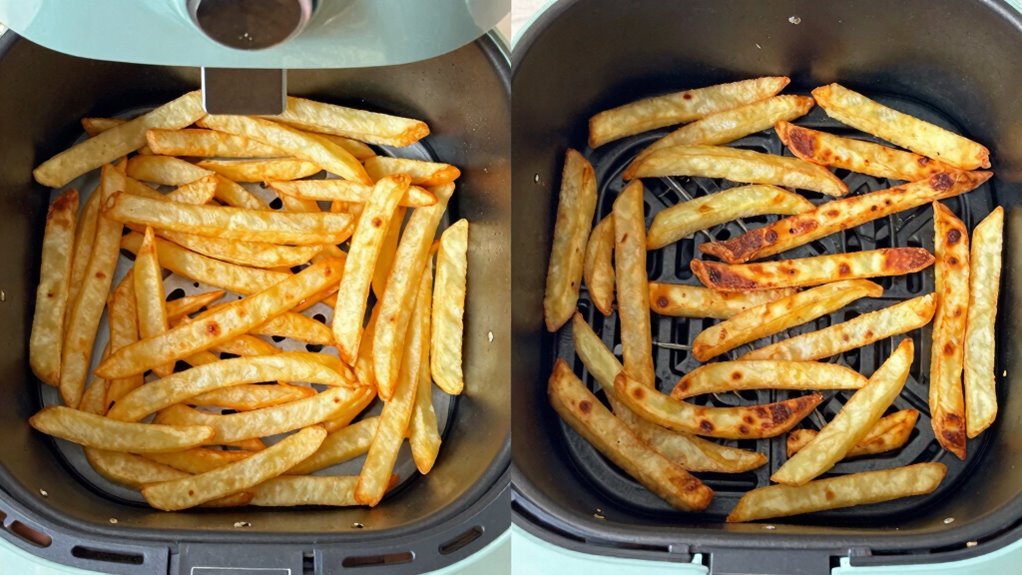 crispy caramelized tender textures