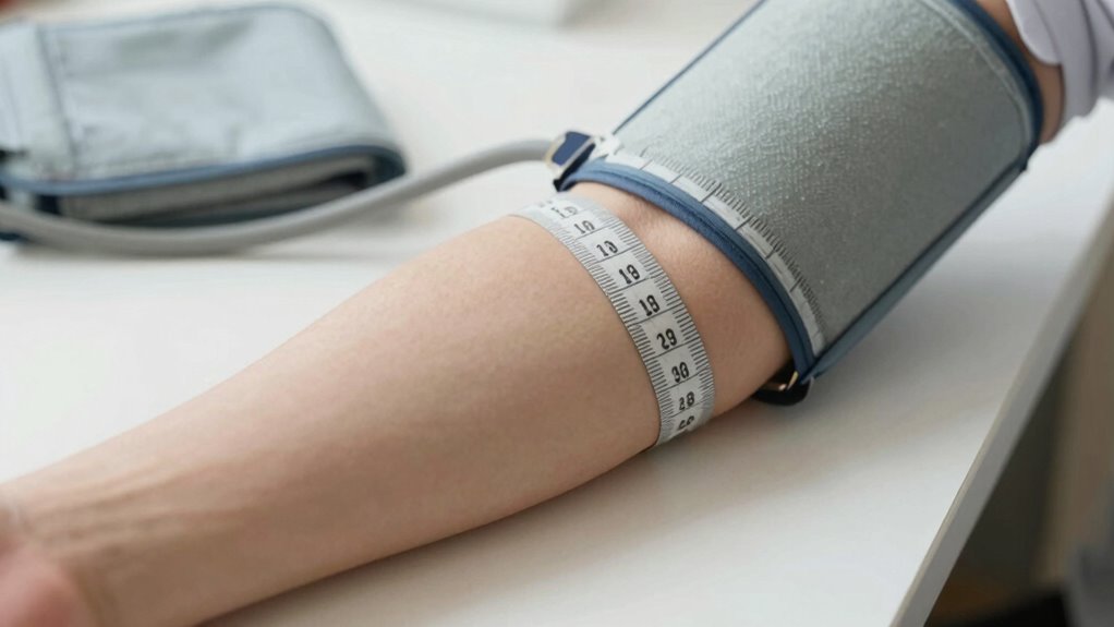 measure arm for accurate cuff