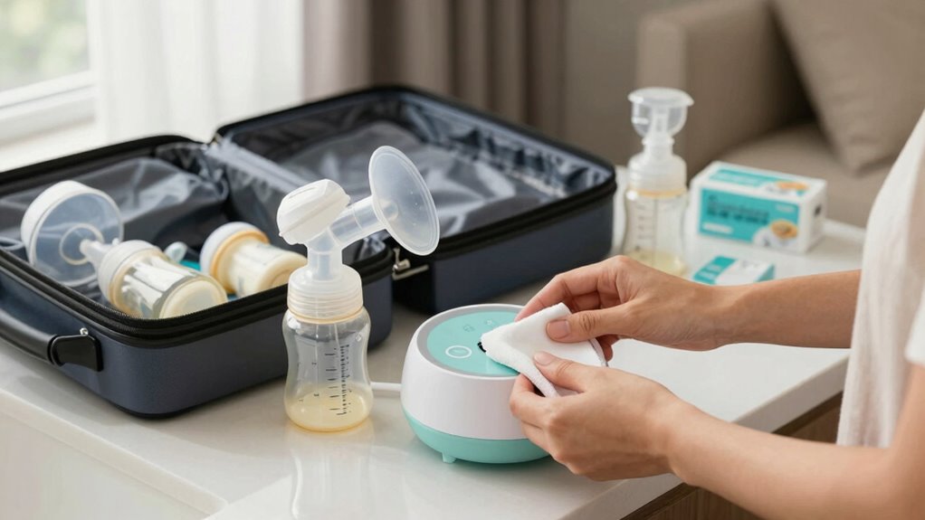 portable breast pump hygiene
