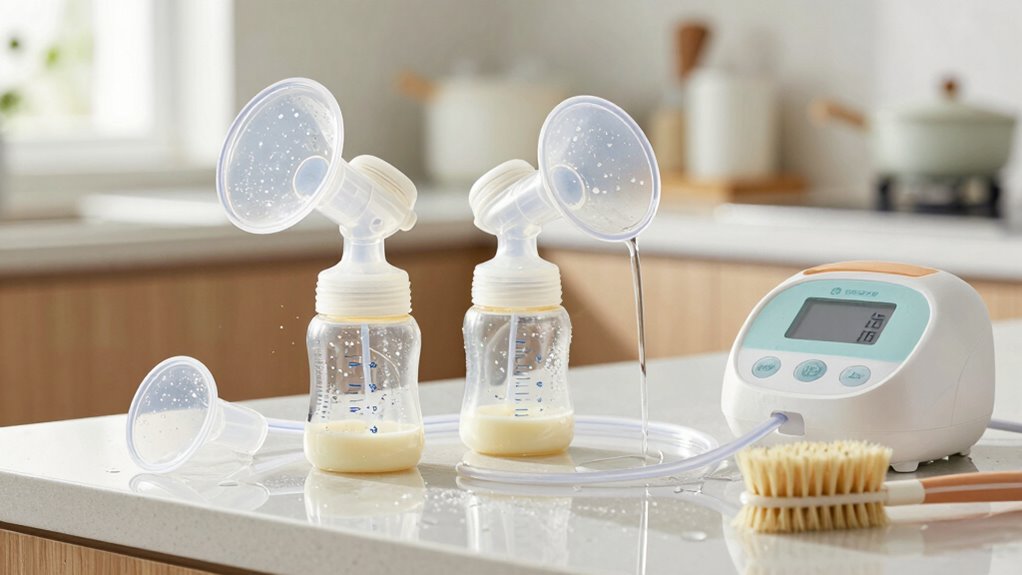 proper breast pump cleaning
