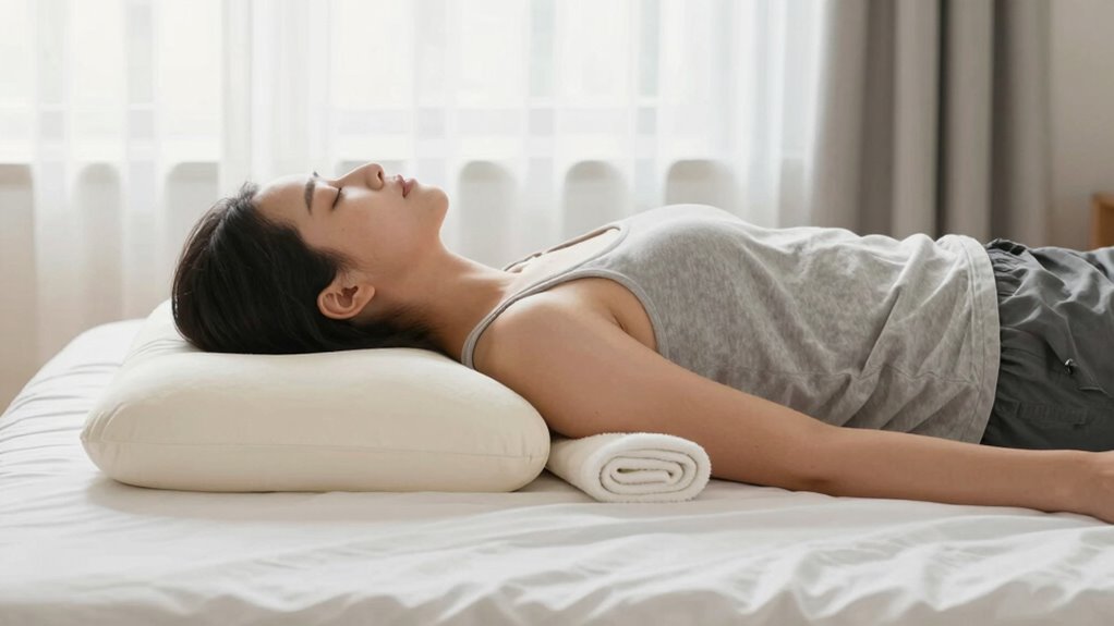 proper pillow and mattress support