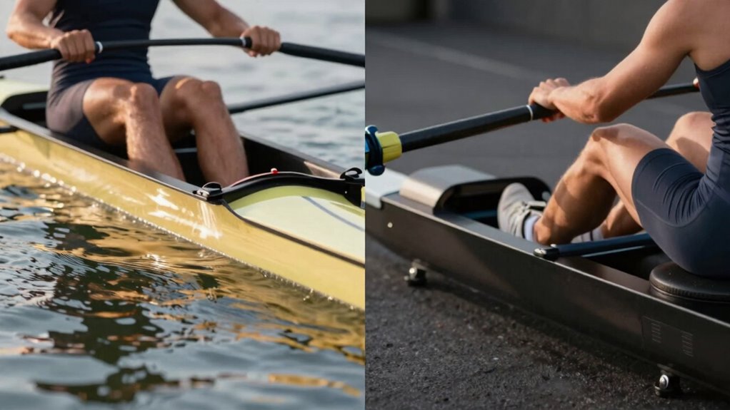realistic natural rowing mechanics