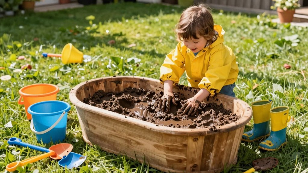 begin homemade mud play
