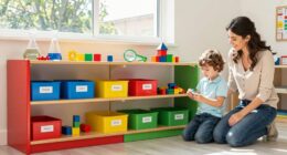 create educational preschool shelf