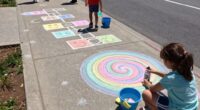 creative sidewalk chalk activities