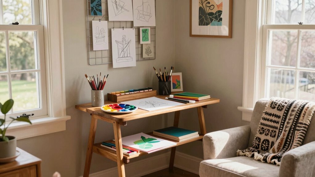 designing a dedicated art corner