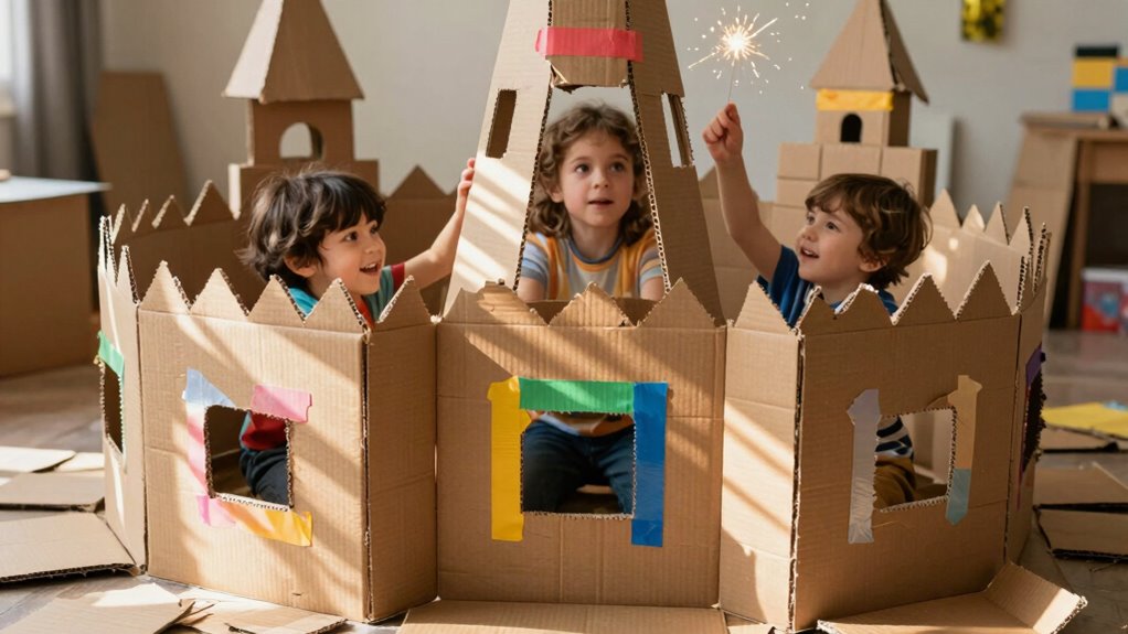 encourage creativity through cardboard