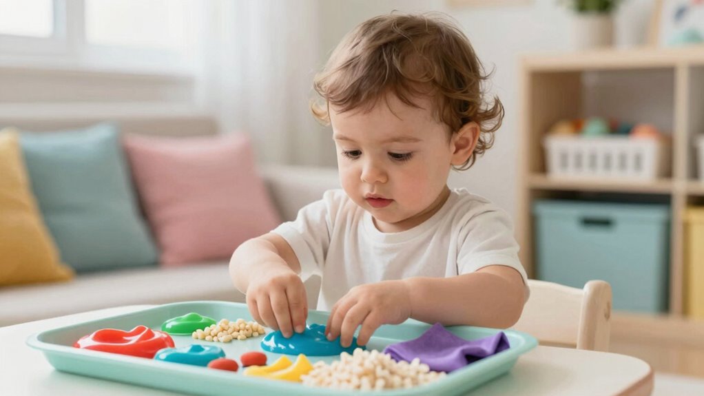 encourage gentle sensory exploration