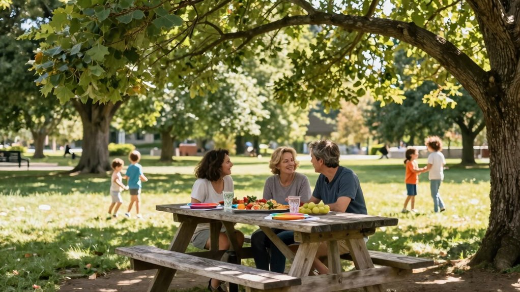 encourage outdoor family gatherings