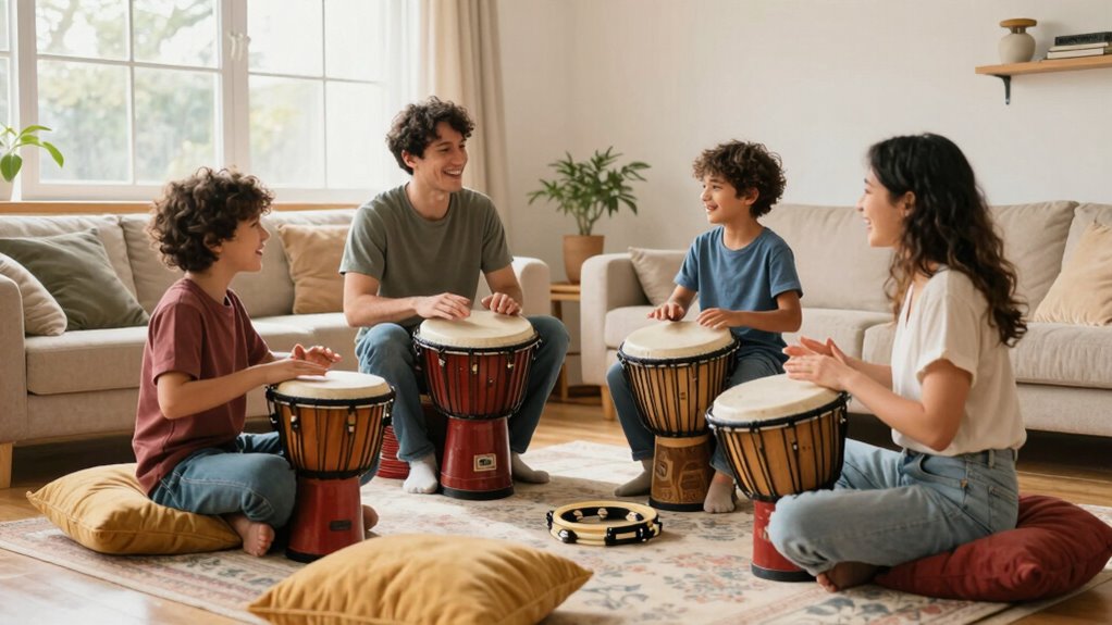 family rhythm reduces stress