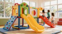 features of indoor playsets