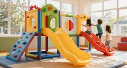 features of indoor playsets