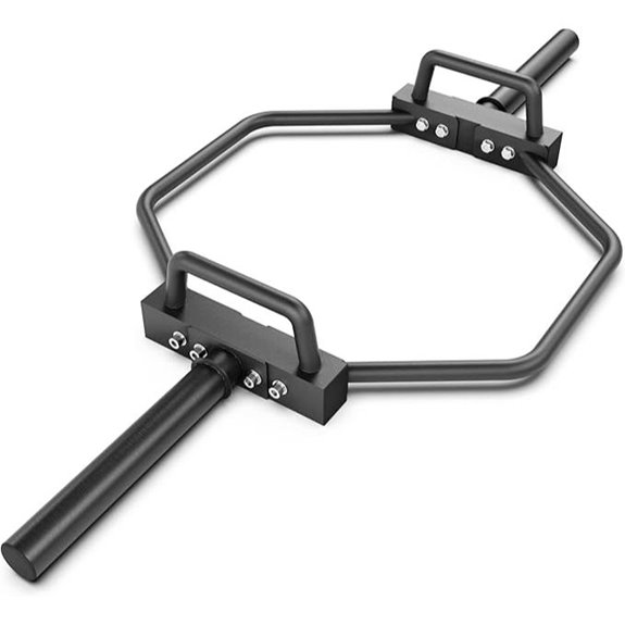 hex barbell with handles