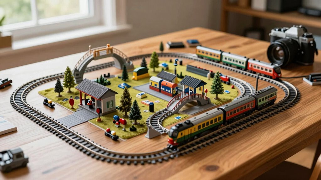 imaginative organized train play