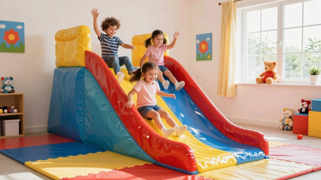 indoor slides promote safe active fun