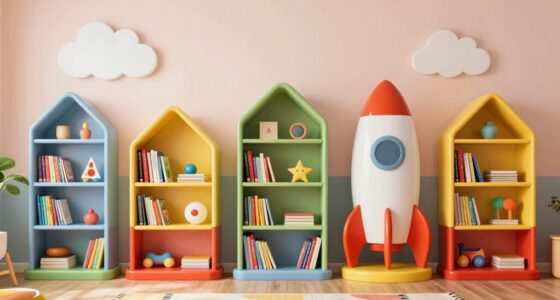 kids playroom bookshelf options
