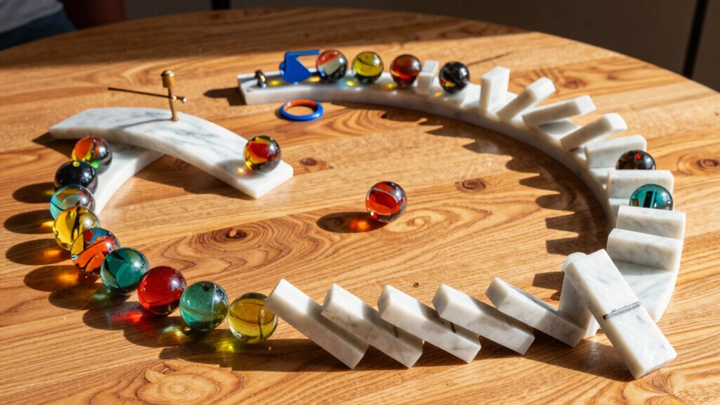 marble runs demonstrate causality