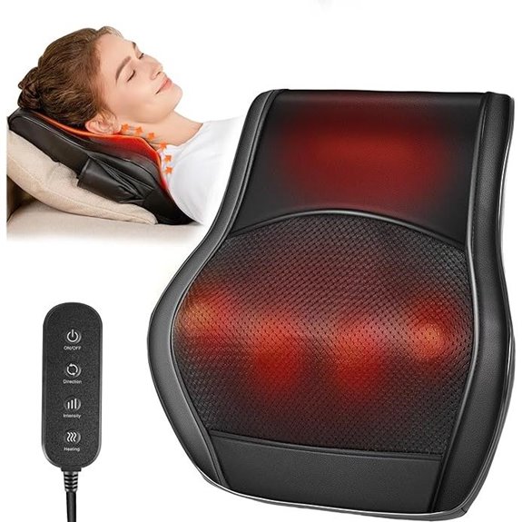 massager with heat and shiatsu