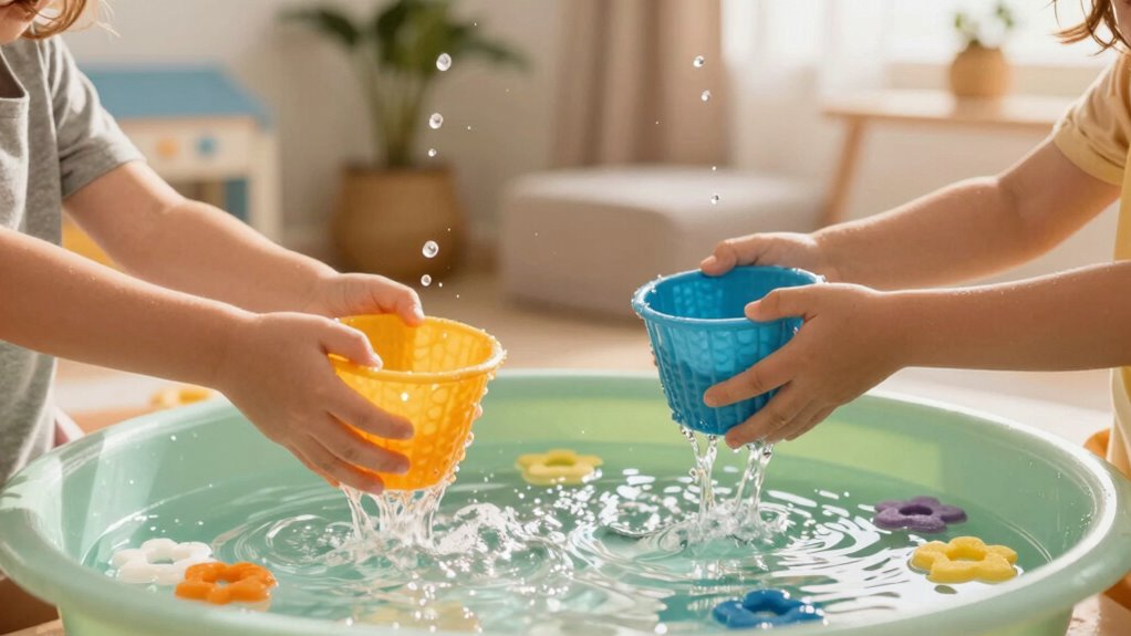 mess free sensory water play