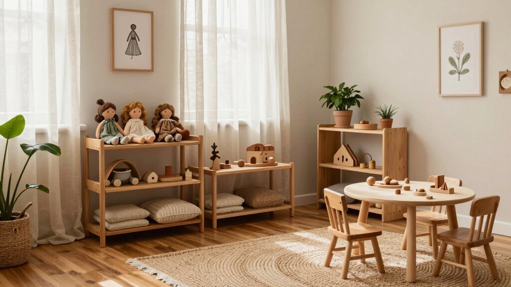natural cozy simple play space