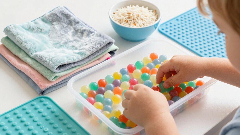 non sticky sensory play activities