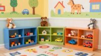 organize accessible preschool shelves