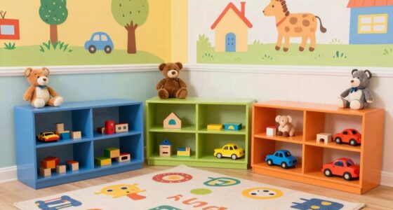 organize accessible preschool shelves