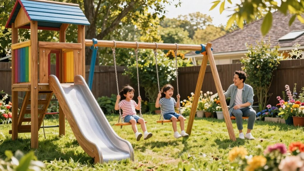 outdoor play promotes family bonding