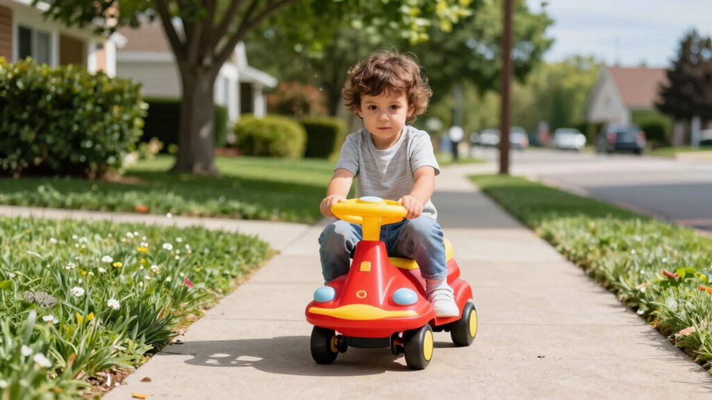 outdoor ride on play enhances spatial awareness