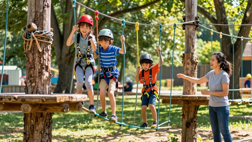 promote safe adventurous outdoor play