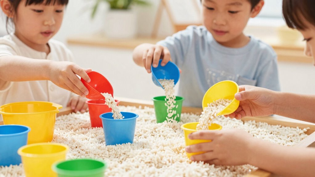 rice bin fine motor activities