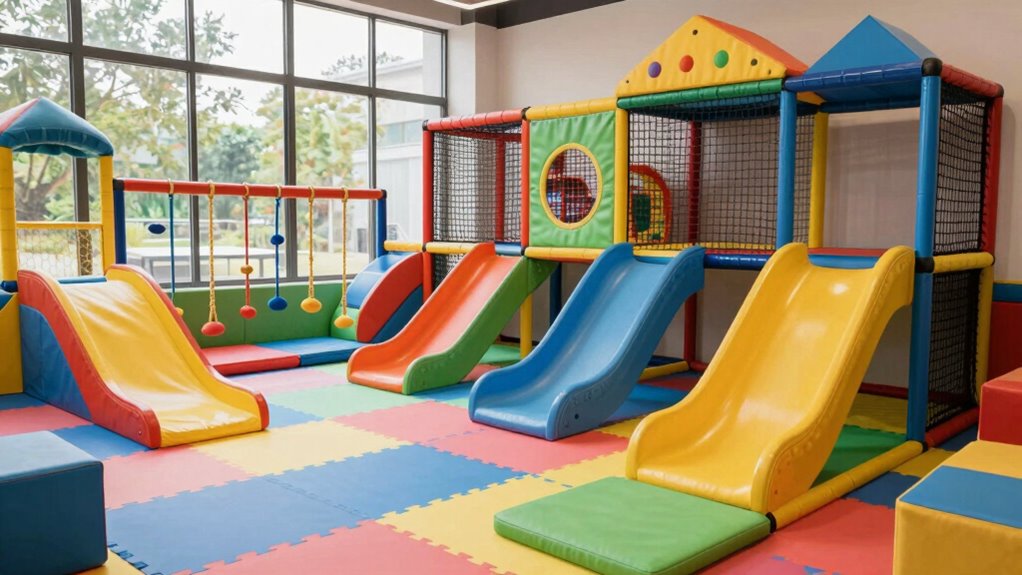 safe indoor playground features