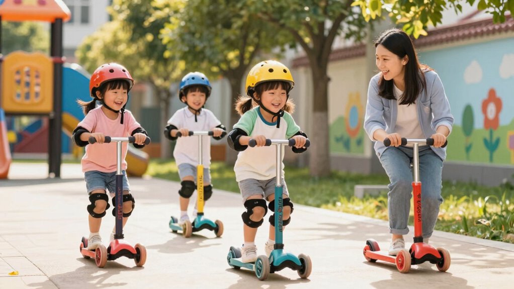 scooter play enhances motor skills