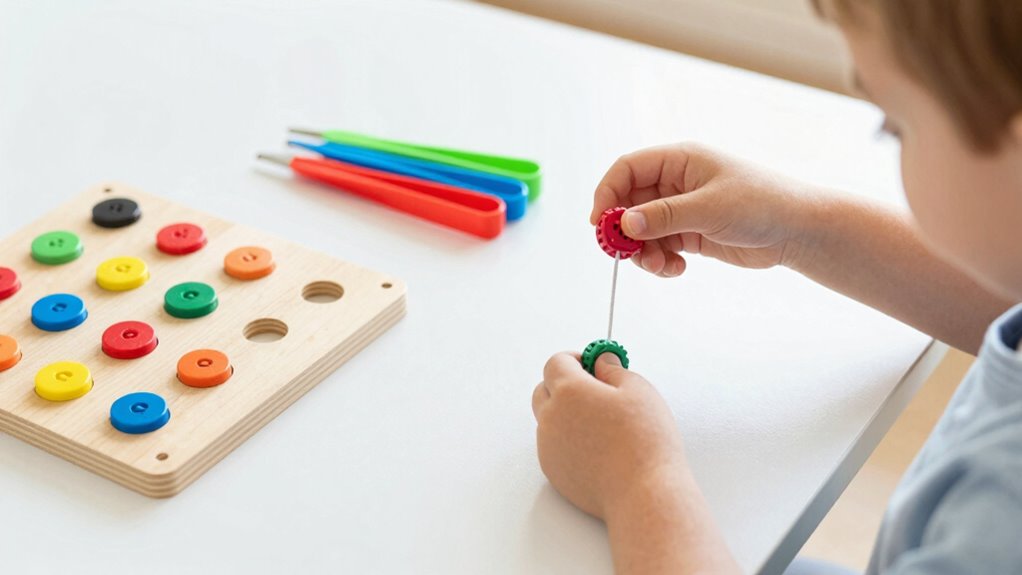 sensory outdoor fine motor development