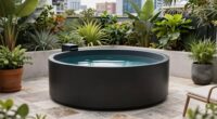 small patio cold plunge tubs