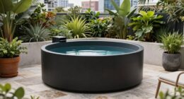 small patio cold plunge tubs