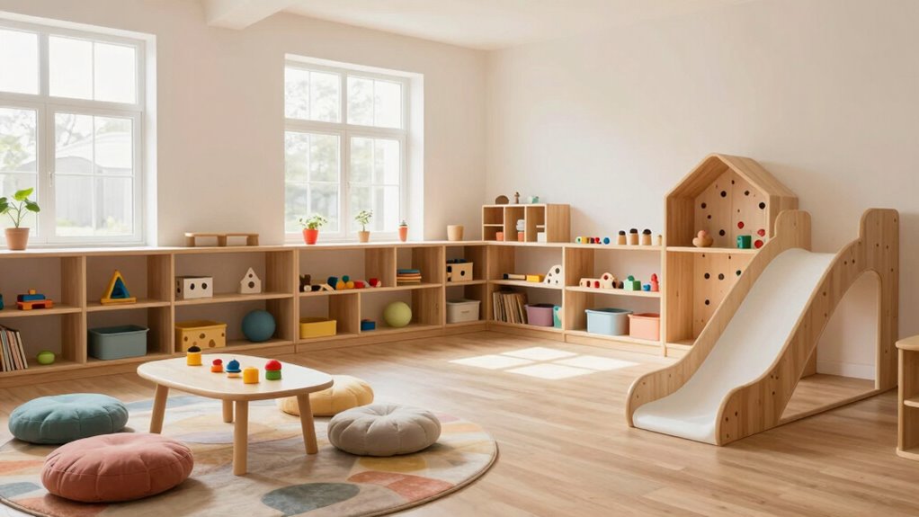 streamlined playroom zone design