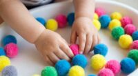toddler sensory pom poms