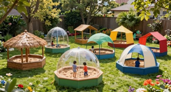 top backyard sandbox covers